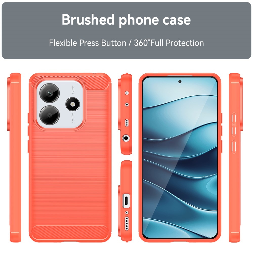 Szénálló zselés tok Xiaomi Redmi Note 14 5G - piros