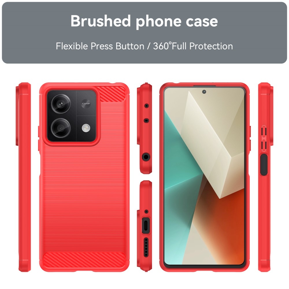 Szénálló zselés tok Xiaomi Redmi Note 13 5G - piros