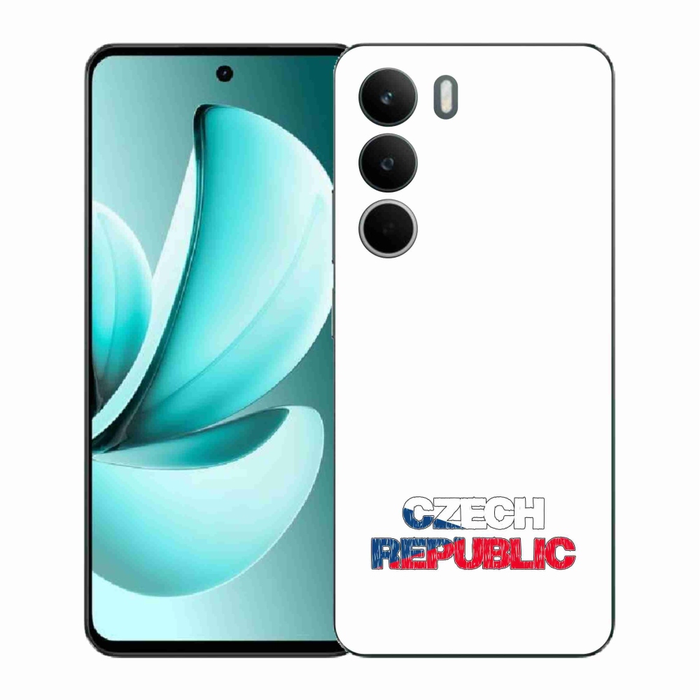 Gél borító mmCase a Realme C71 készülékhez - Csehország fehér háttér