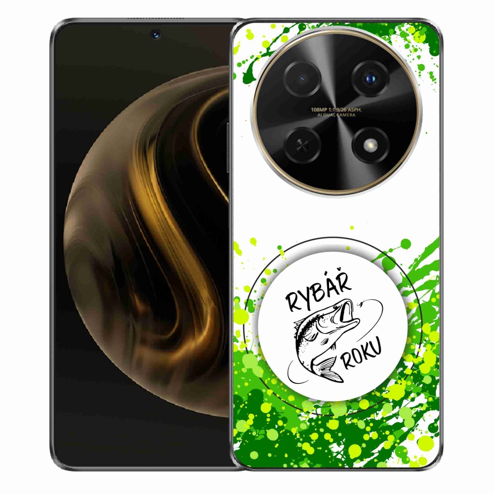 Gél borító mmCase a Huawei Nova 12i - az év horgásza fehér háttérrel