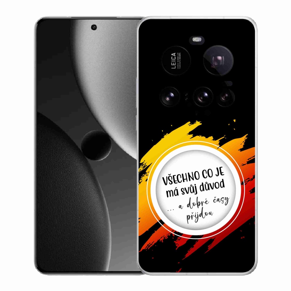 Gél borítás mmCase a Xiaomi 15 Ultra - idézet 3 fekete háttérrel