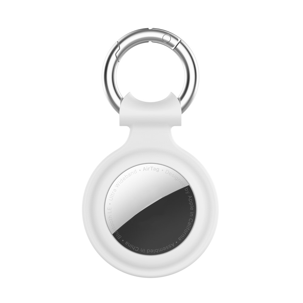 Love szilikon tok az Apple AirTaghez - fehér