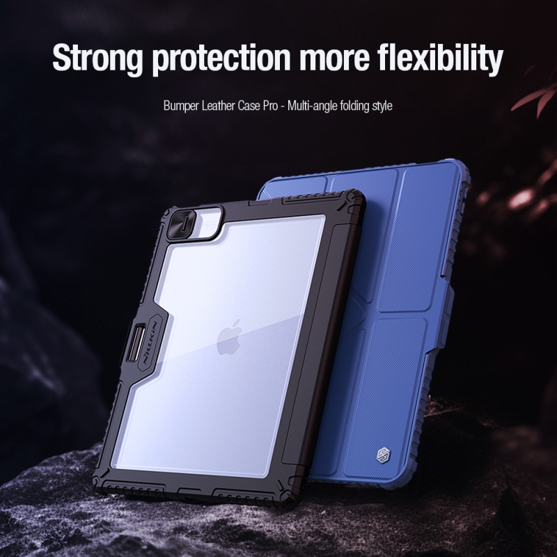 Nillkin Bumper PRO Védő állvány tok többszögű iPad Pro 12.9 2020/2021/2022/ Air 13 2024 fekete