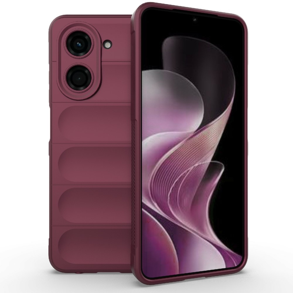 Rugg tartós zselés tok Xiaomi Redmi A5 (171.7x77.8x8.3mm) - bordó színben
