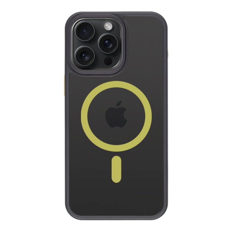 Taktikai MagForce Hyperstealth 2.0 borító iPhone 15 Pro Max készülékhez Fekete/sárga