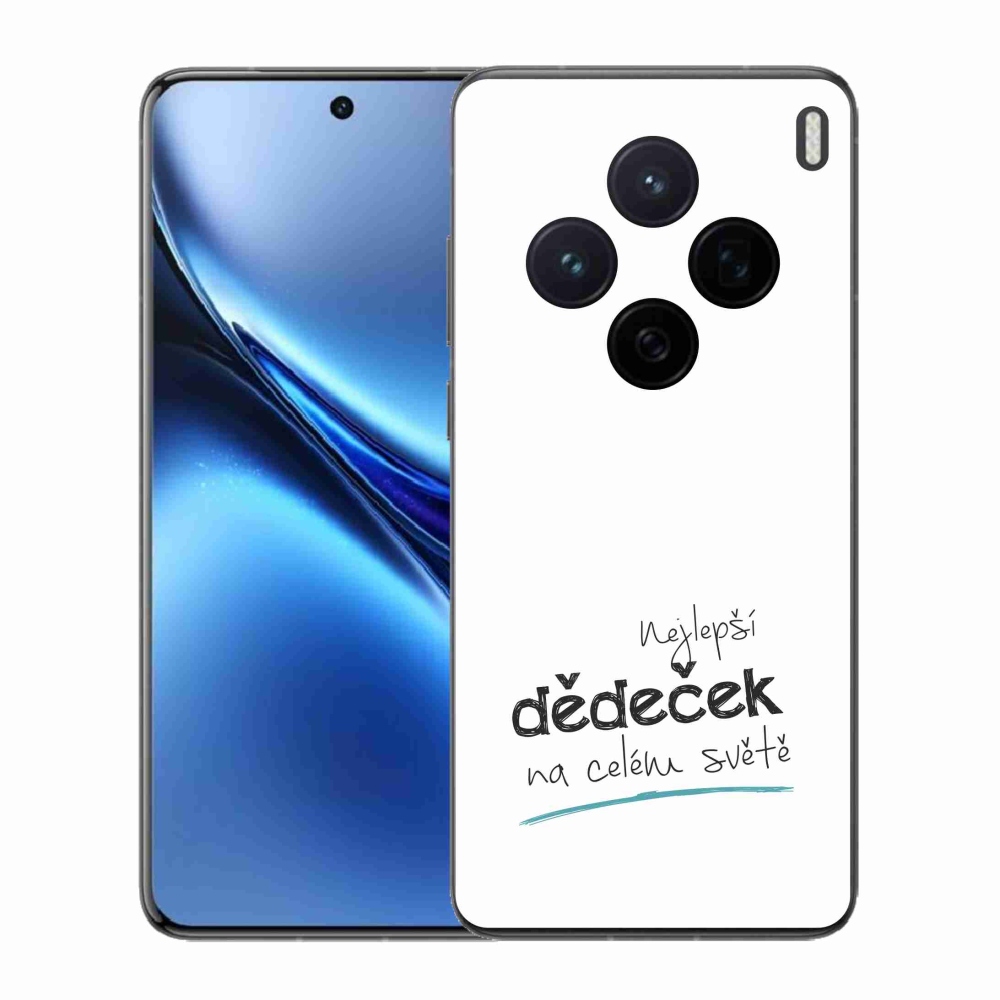 Gélburkolat mmCase a Vivo X200 5G-n - a legjobb nagypapa 3 fehér háttérrel
