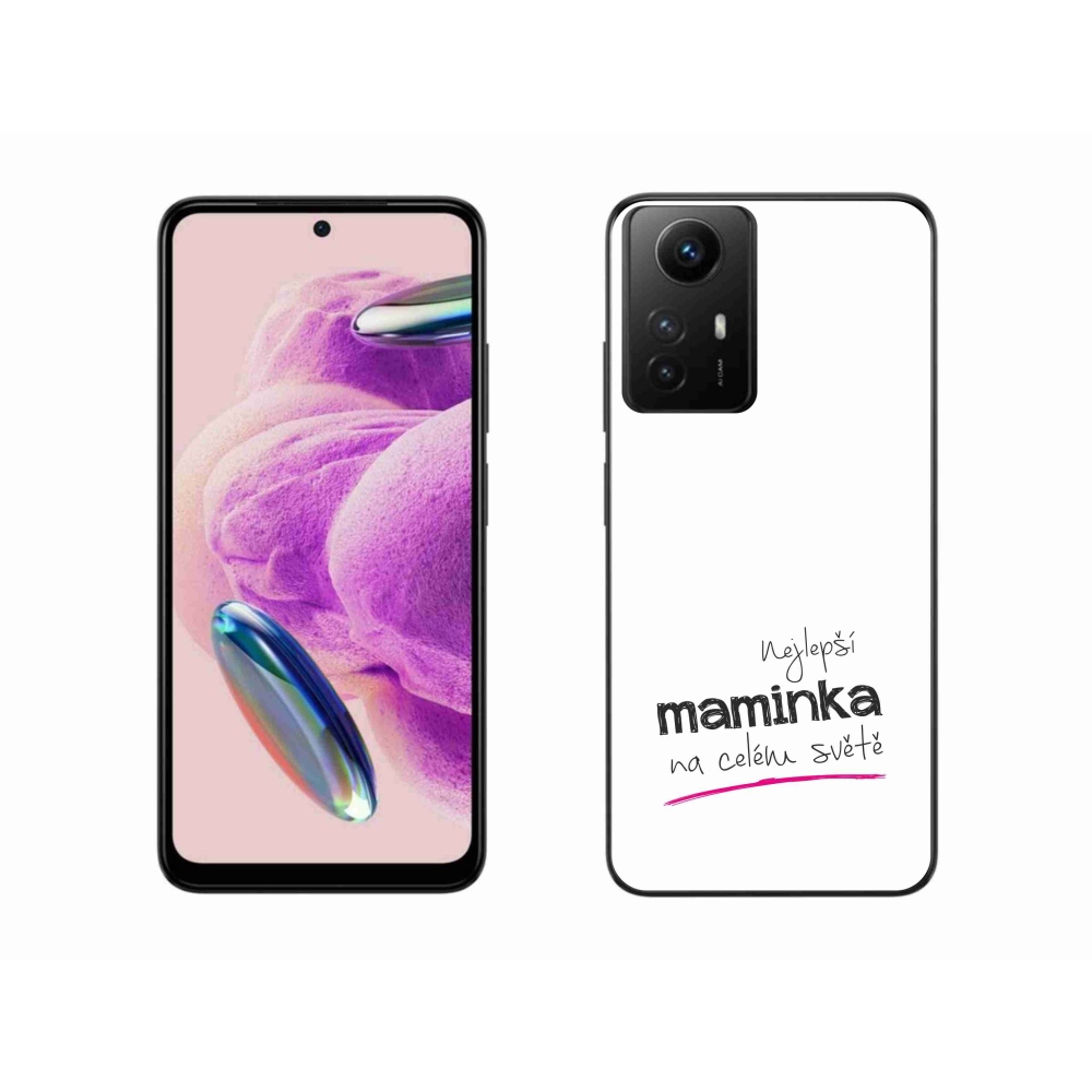 Gél borító mmCase a Xiaomi Redmi Note 12S-hez - legjobb anya 4 fehér háttérrel