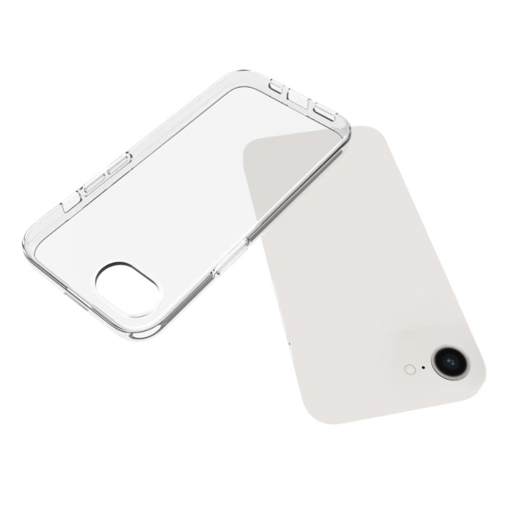 Átlátszó zselés tok iPhone 16e készülékhez - átlátszó