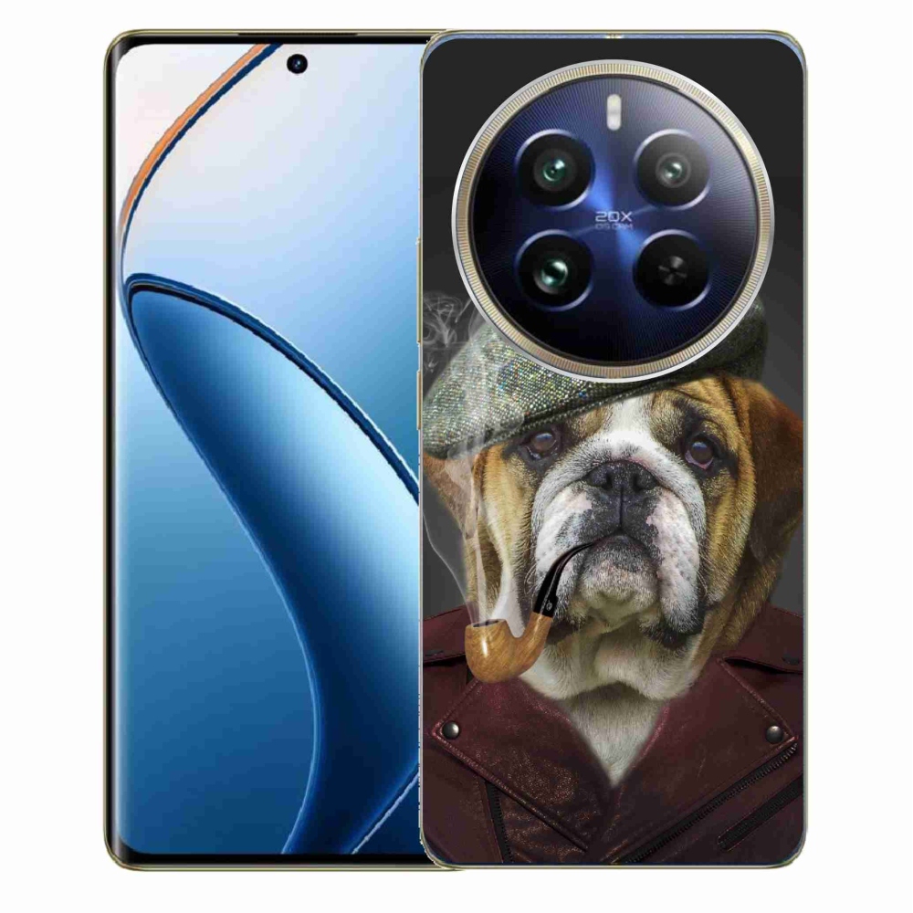 Zselés borítás mmCase a Realme 12 Pro 5G/12 Pro+ 5G - kutya csővel