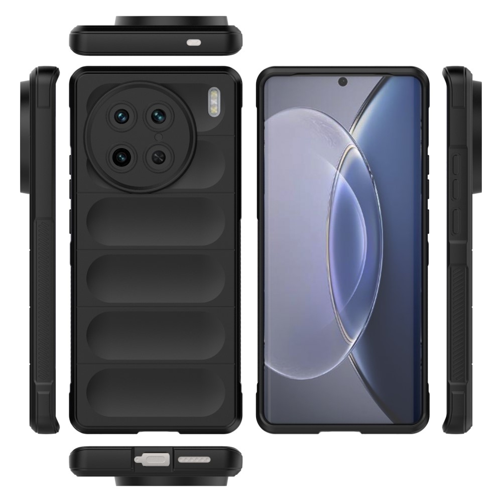 Rugg tartós zselés tok a Vivo X90 Pro készülékhez - fekete