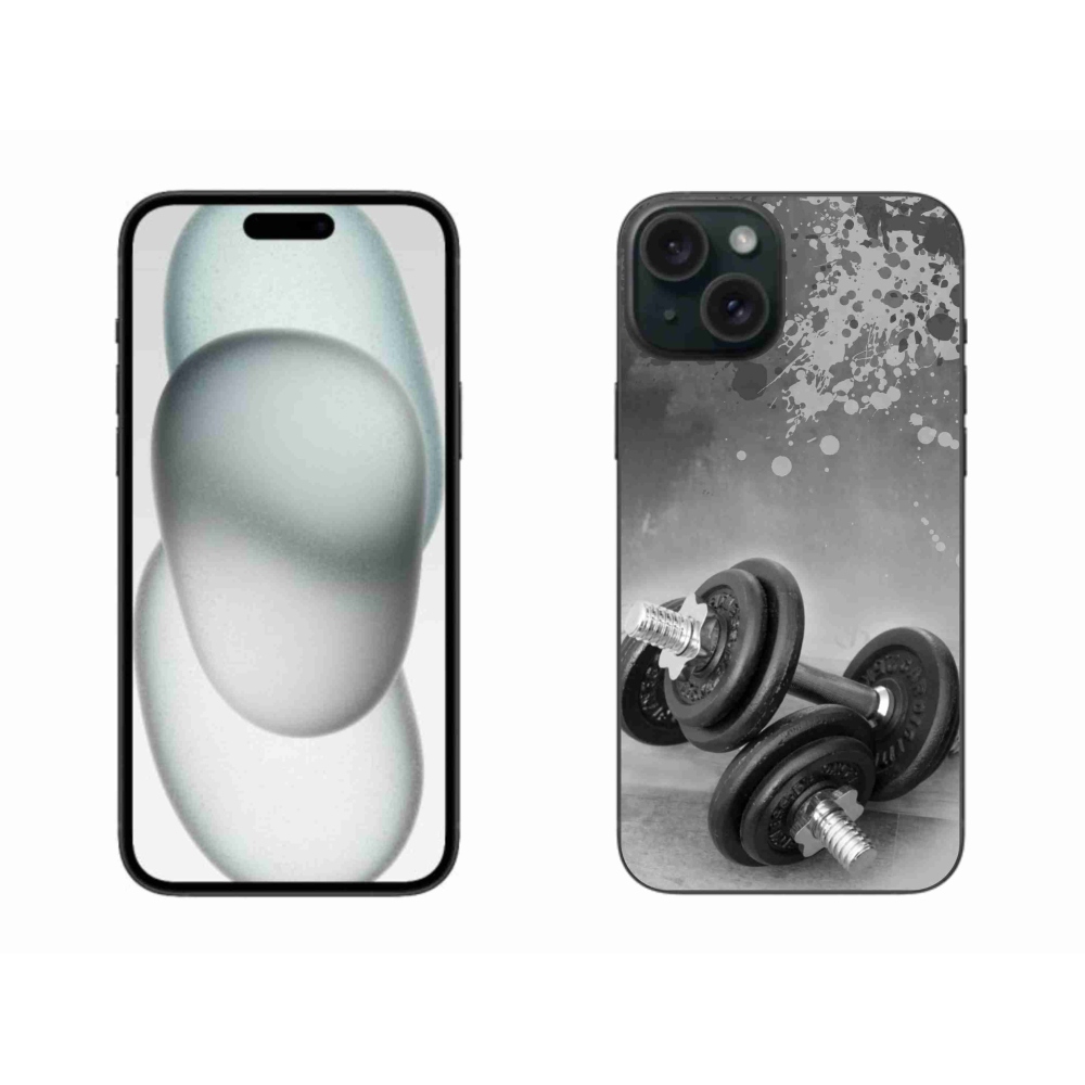 Zselés borítás mmCase iPhone 15 Plus készülékhez - súlyzók 1