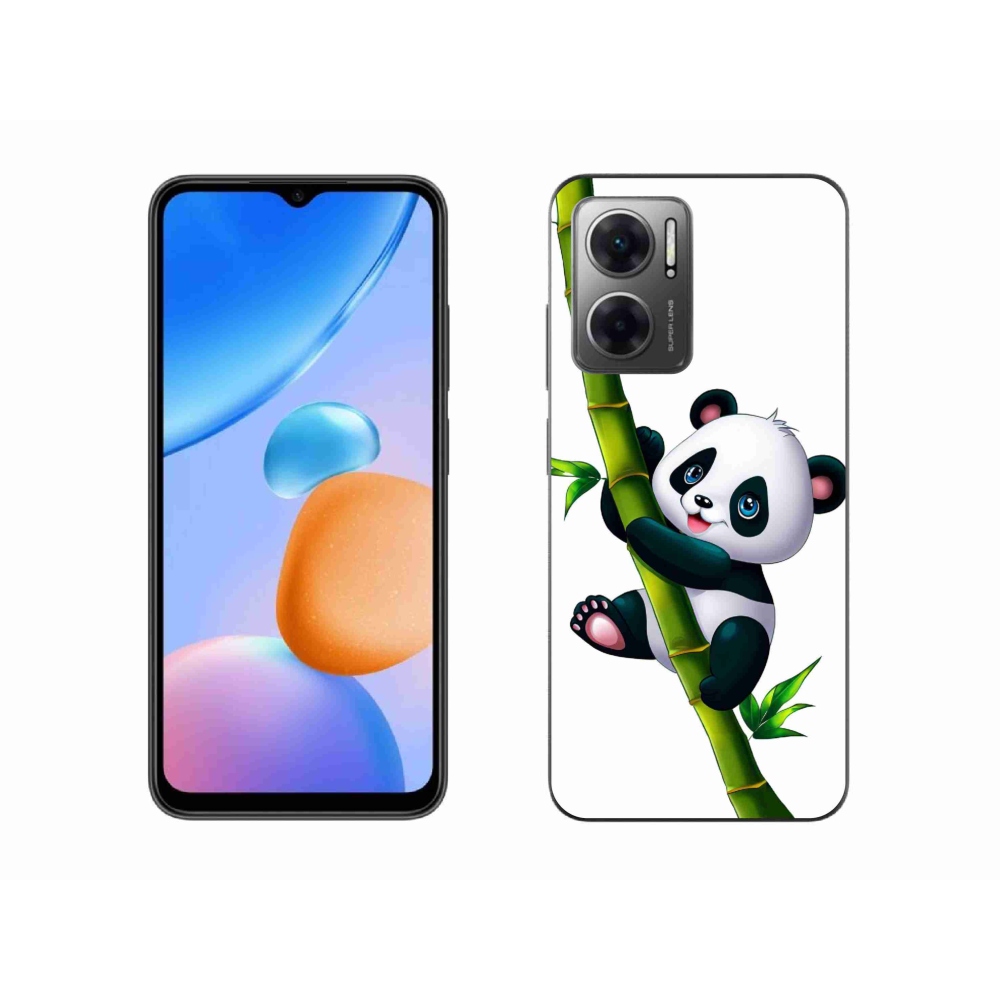 Gél borító mmCase a Xiaomi Redmi 10 5G-hez - panda a bambuszon