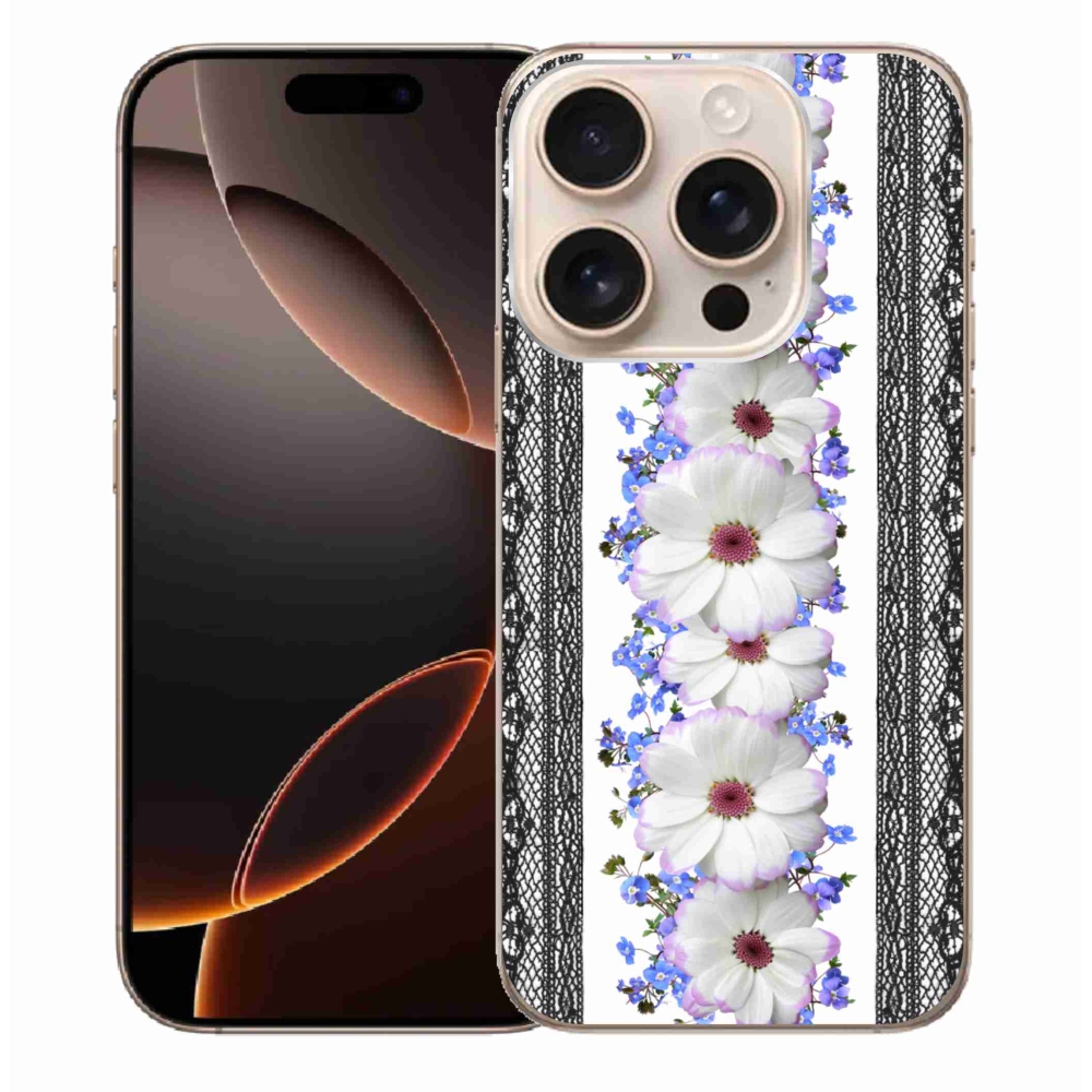 Gél borítás mmCase iPhone 16 Pro Max készülékhez - virágok 8