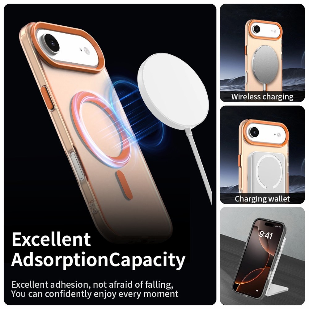 Candy MagSafe zselés tok iPhone 17 Air készülékhez - narancssárga