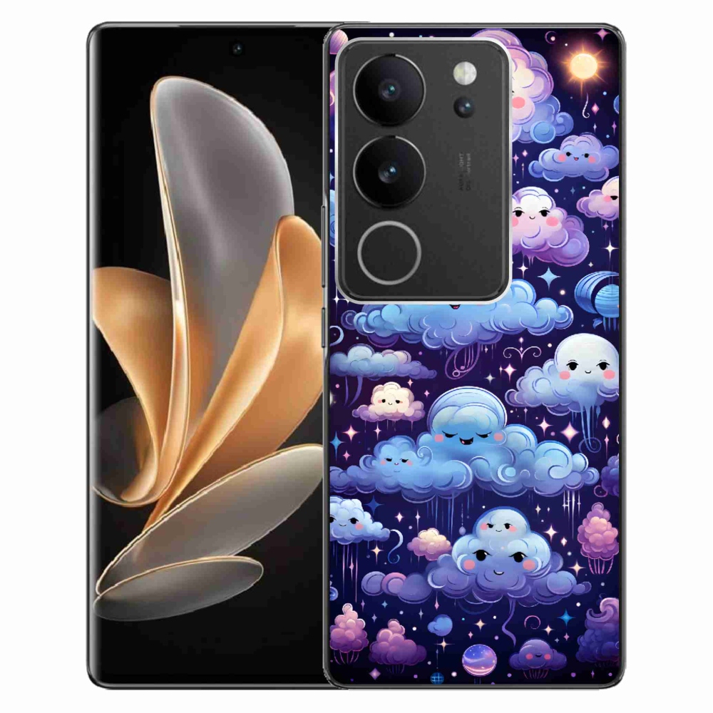 Zselés borítás mmCase a Vivo V29 5G-hez - felhők