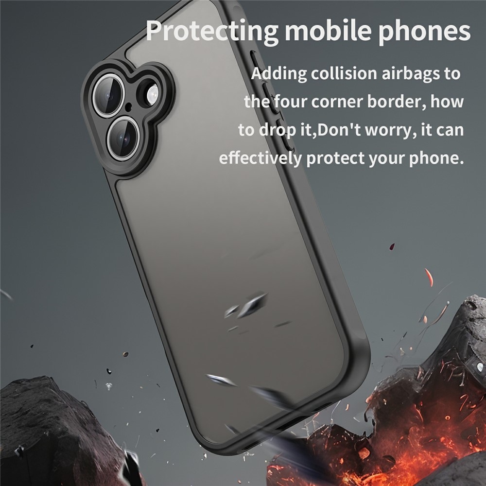 Proof gél tok fix hátlappal iPhone 17 készülékhez - fekete
