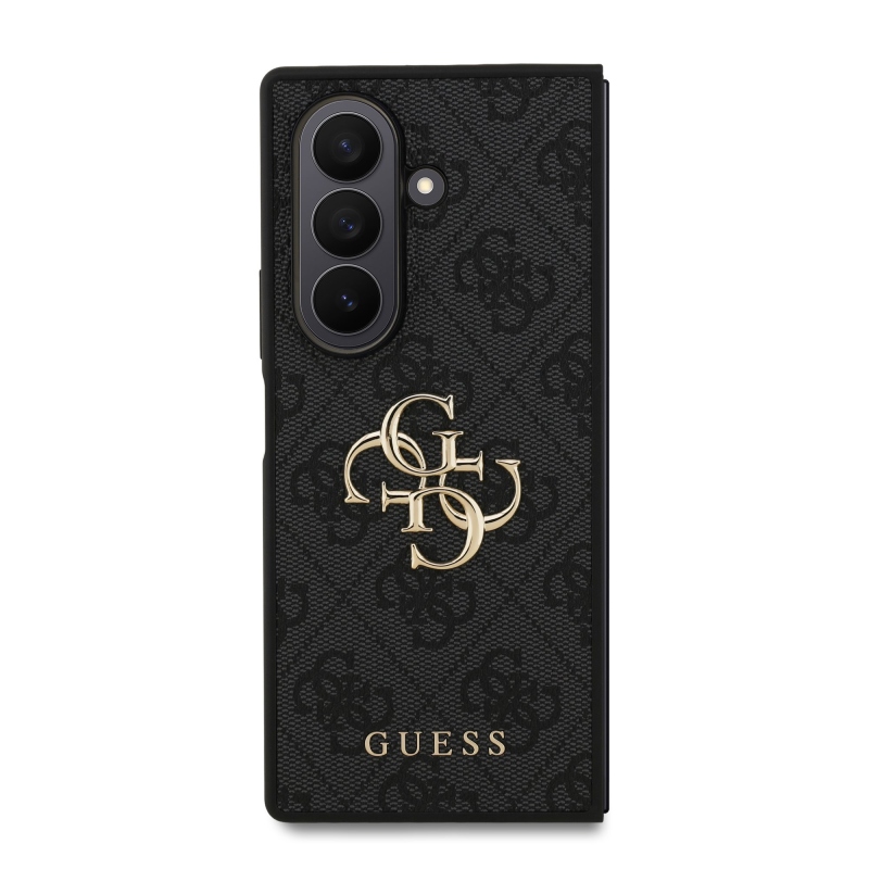 Guess PU 4G fém logó hátlap Samsung Galaxy Z Fold 7 szürke szürke