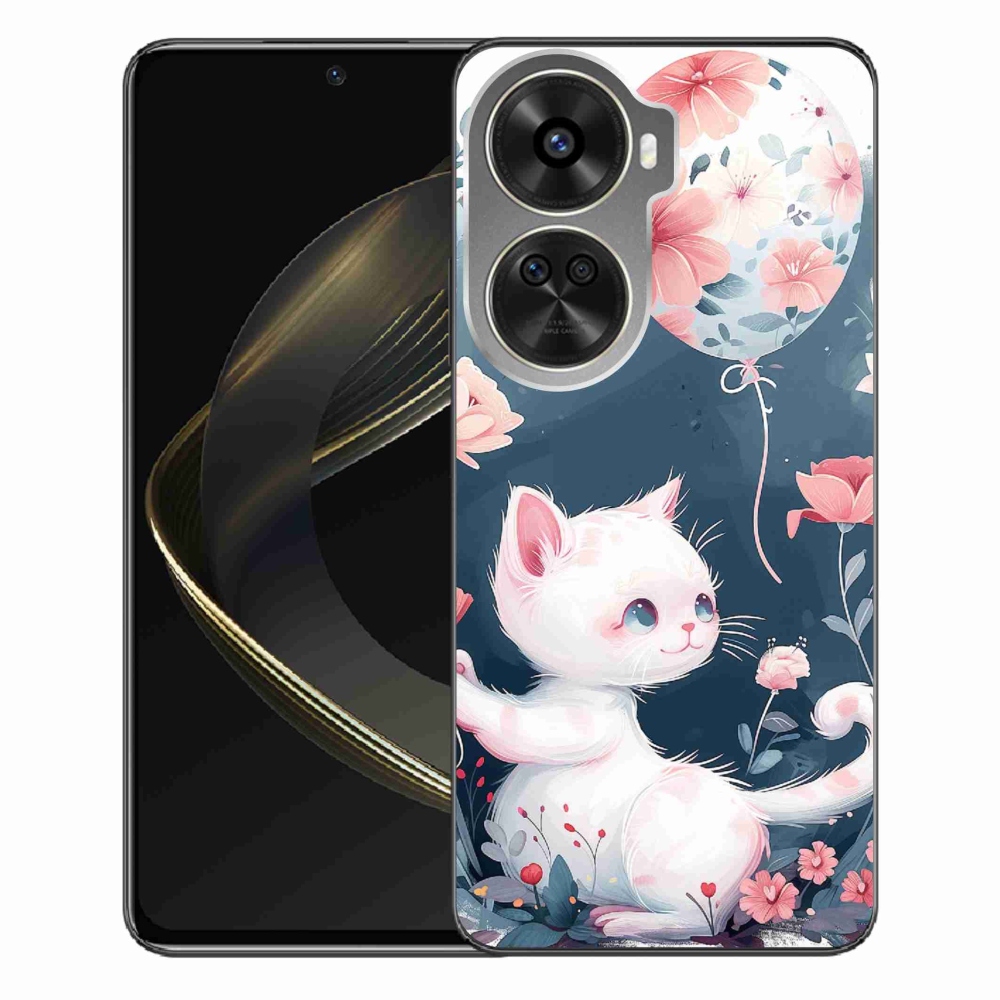 Gél borítás mmCase a Huawei Nova 12 SE-hez - cica lufival