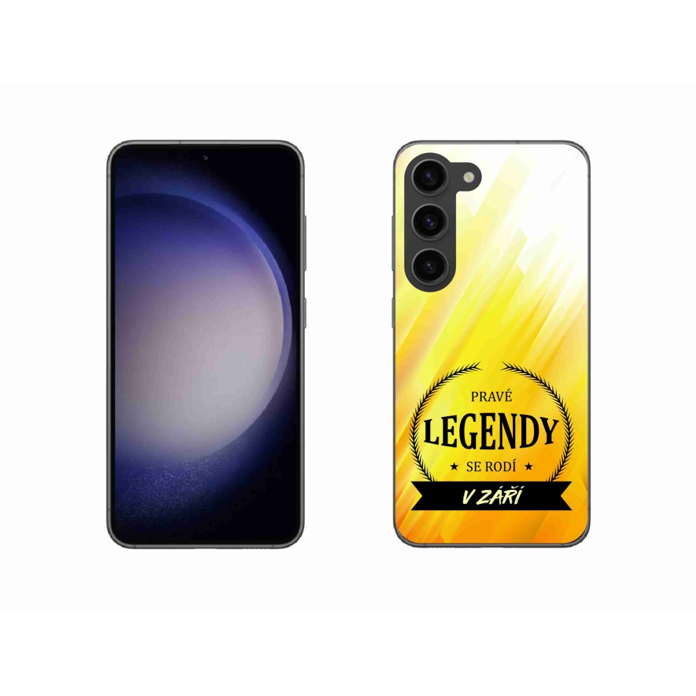 Gél borító mmCase Samsung Galaxy S23 5G - Legendák szeptemberben sárga háttérrel