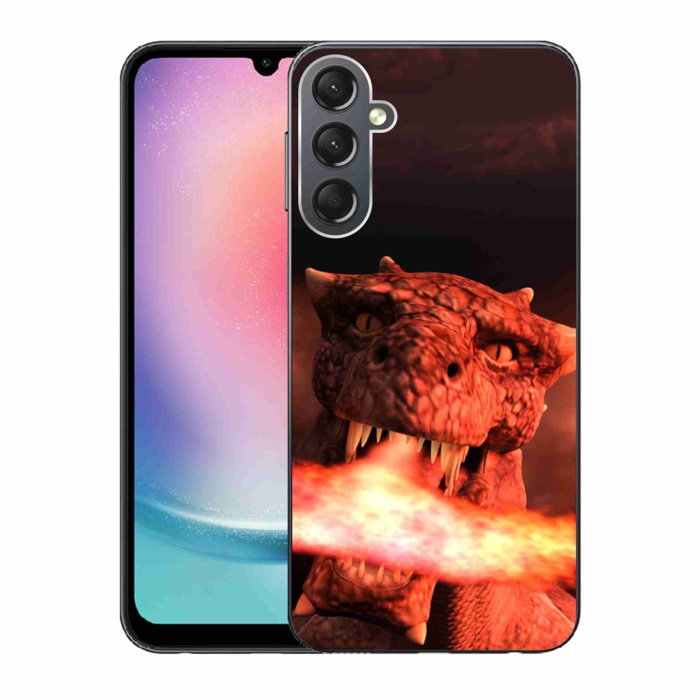 Zselés borítás mmCase Samsung Galaxy A24 készülékhez - sárkány
