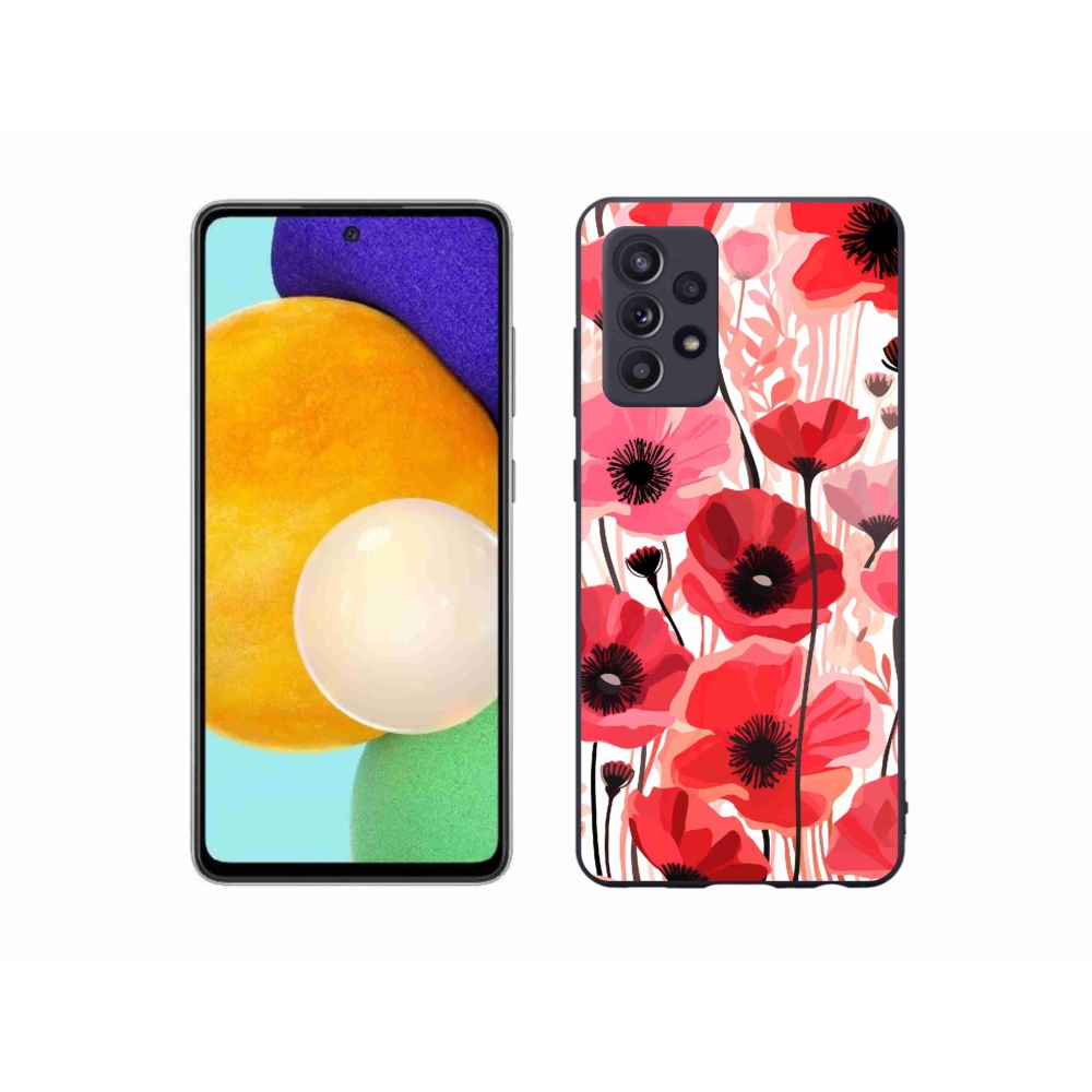 Zselés borítás mmCase Samsung Galaxy A52/A52 5G - mákos 1