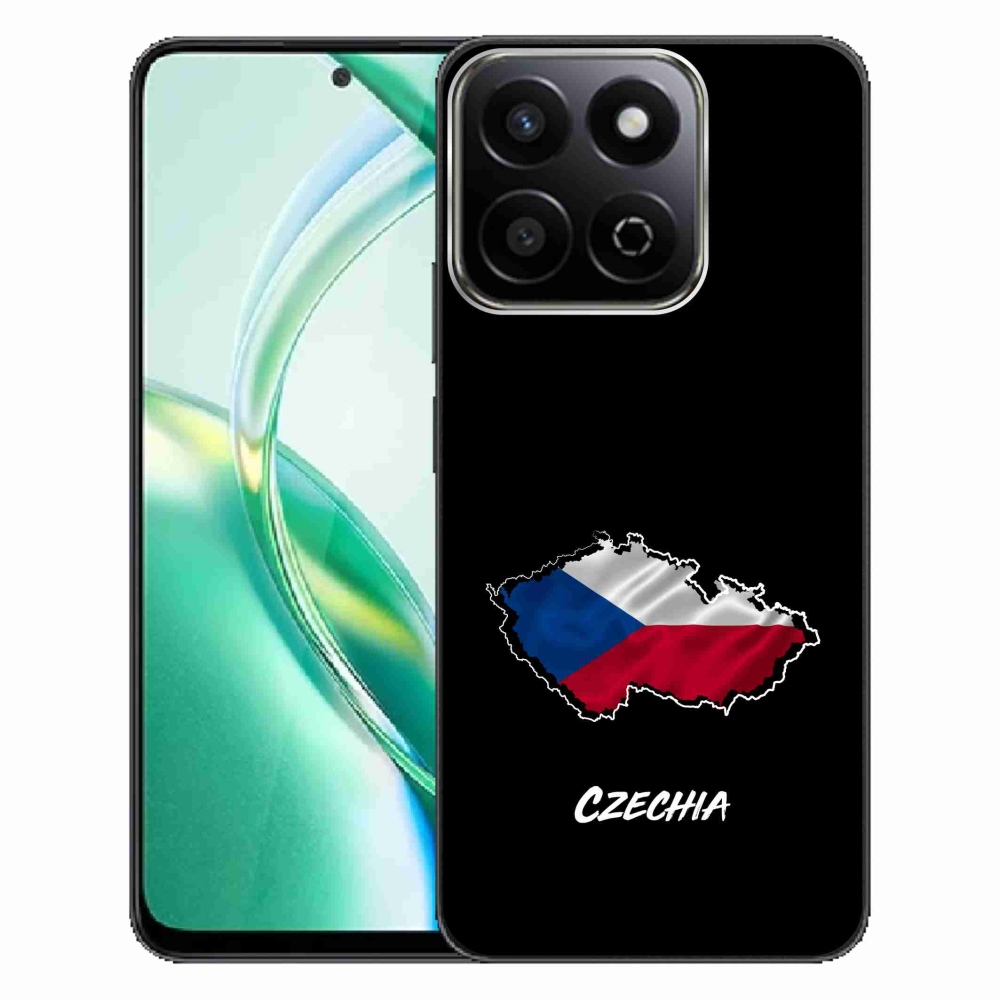 Zselés borító mmCase a Honor 200 Smart 5G készülékhez - Csehország fekete háttér