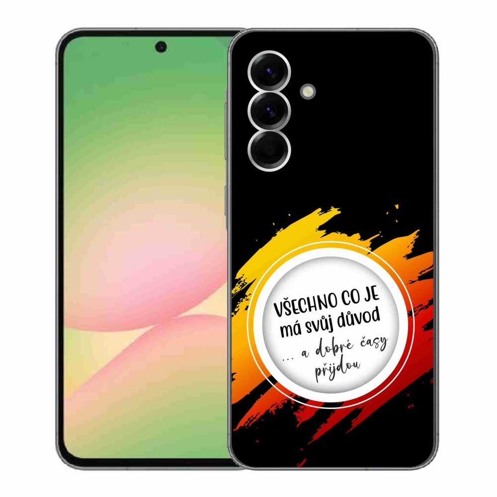 Gél borítás mmCase Samsung Galaxy A56 5G - idézet 3 fekete háttér