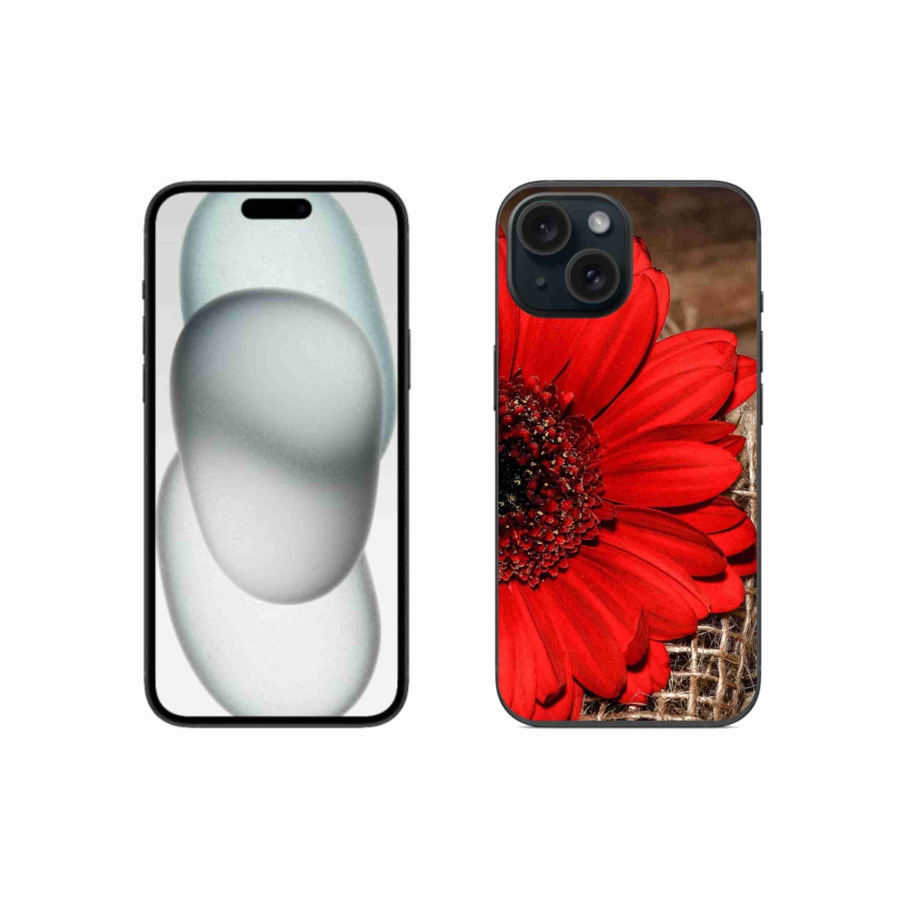 Zselés borítás mmCase iPhone 15 készülékhez - gerbera