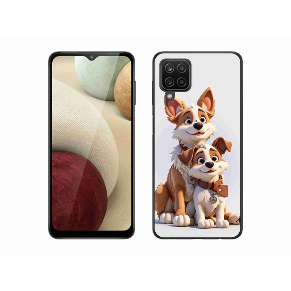 Gél borító mmCase Samsung Galaxy M12 - rajz kutyákhoz