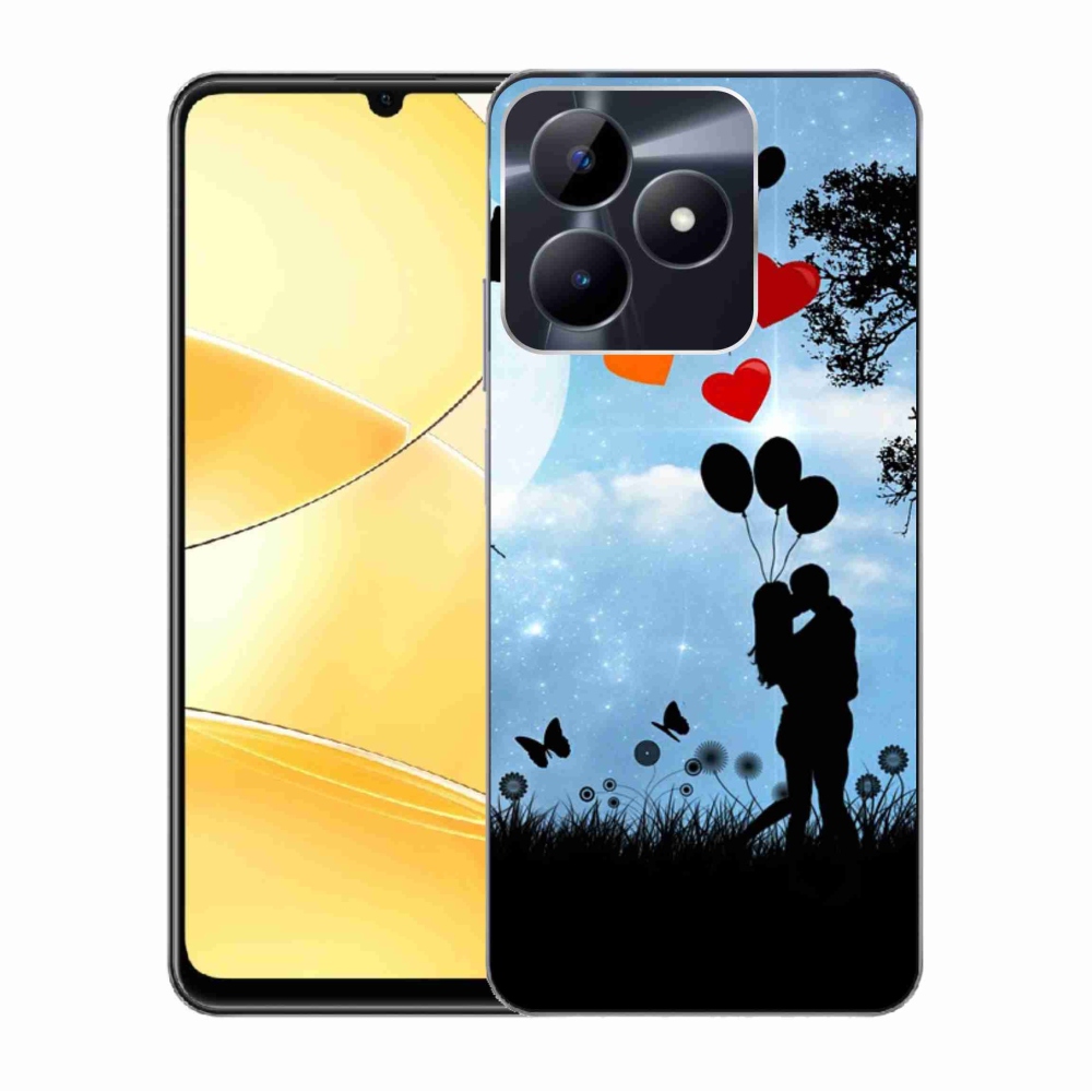 Gél tok mmCase a Realme C51/C53 készülékhez - szerelmespár