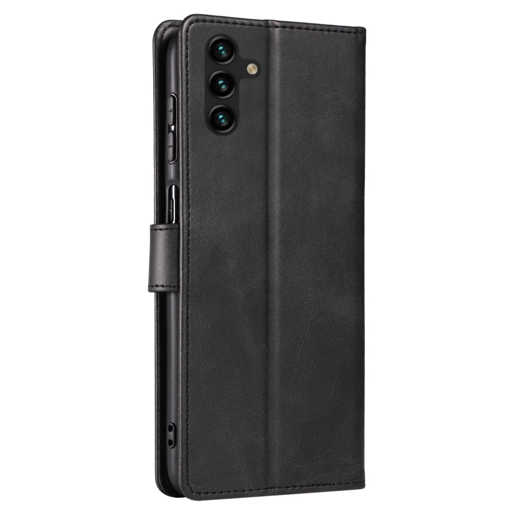 Zárható könyvtáska Samsung Galaxy A26 5G - fekete