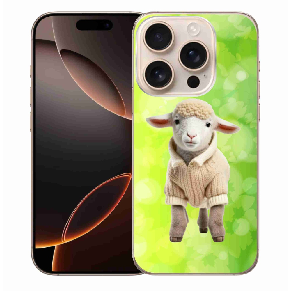 Zselés borítás mmCase iPhone 16 Pro Max készülékhez - bárány pulóverben