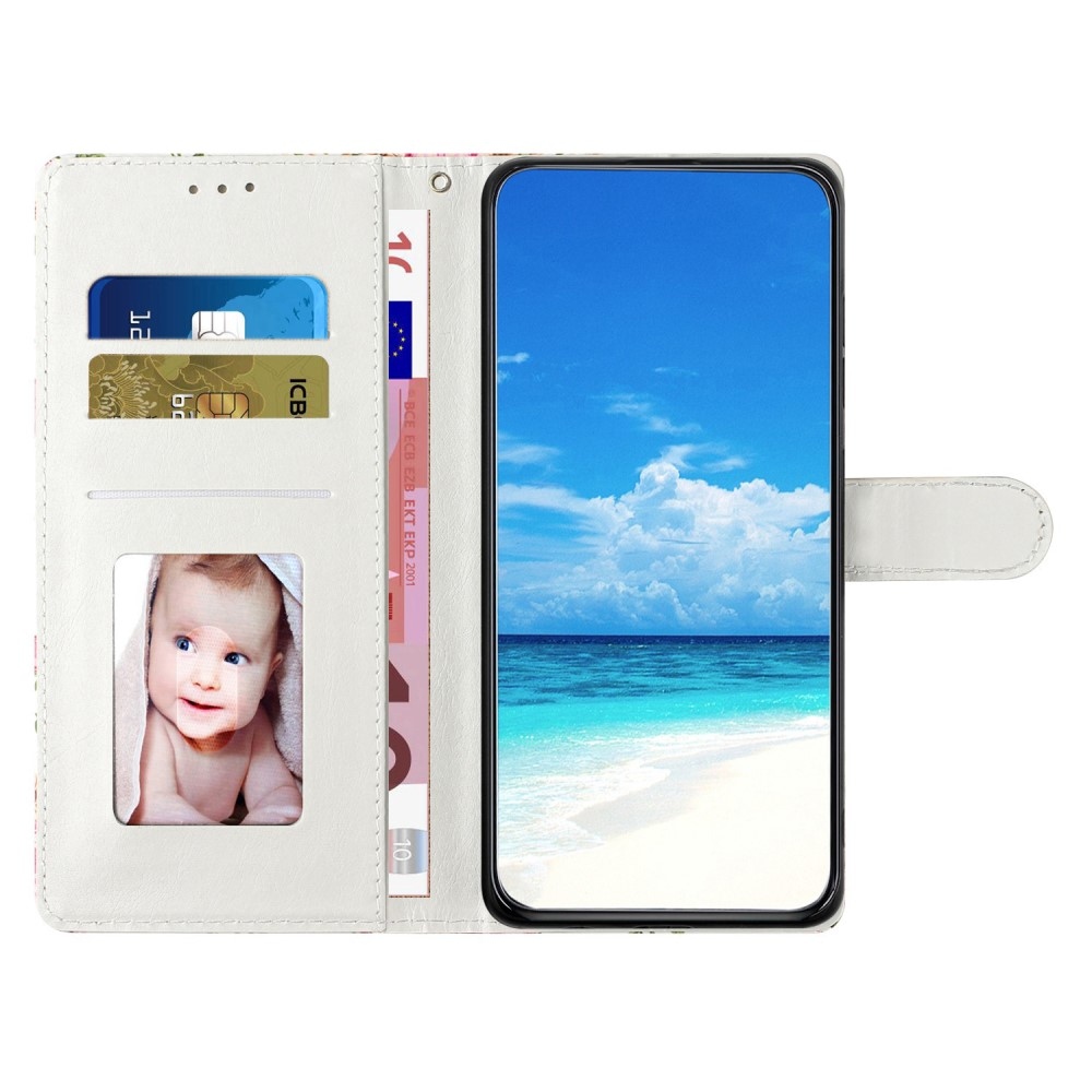 Egyedi könyvtáska Samsung Galaxy A06 4G - kék pillangóhoz