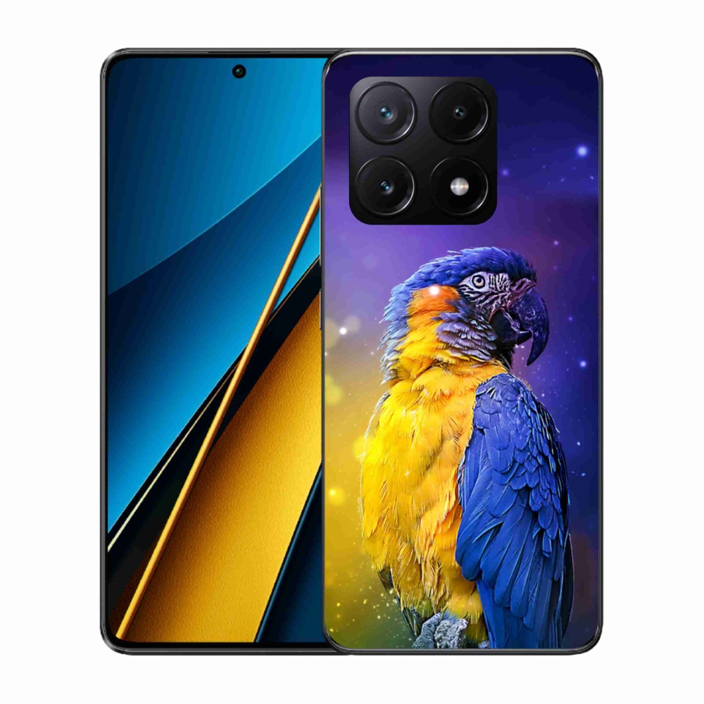 Gél tok mmCase a Xiaomi Poco X6 Pro 5G-hez - papagáj ara 1