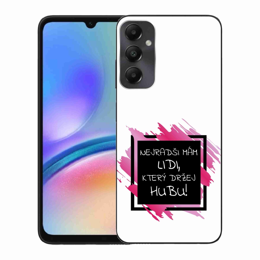 Gél borító mmCase Samsung Galaxy A05s készülékhez - vicces szöveg 7 fekete-fehér háttérrel