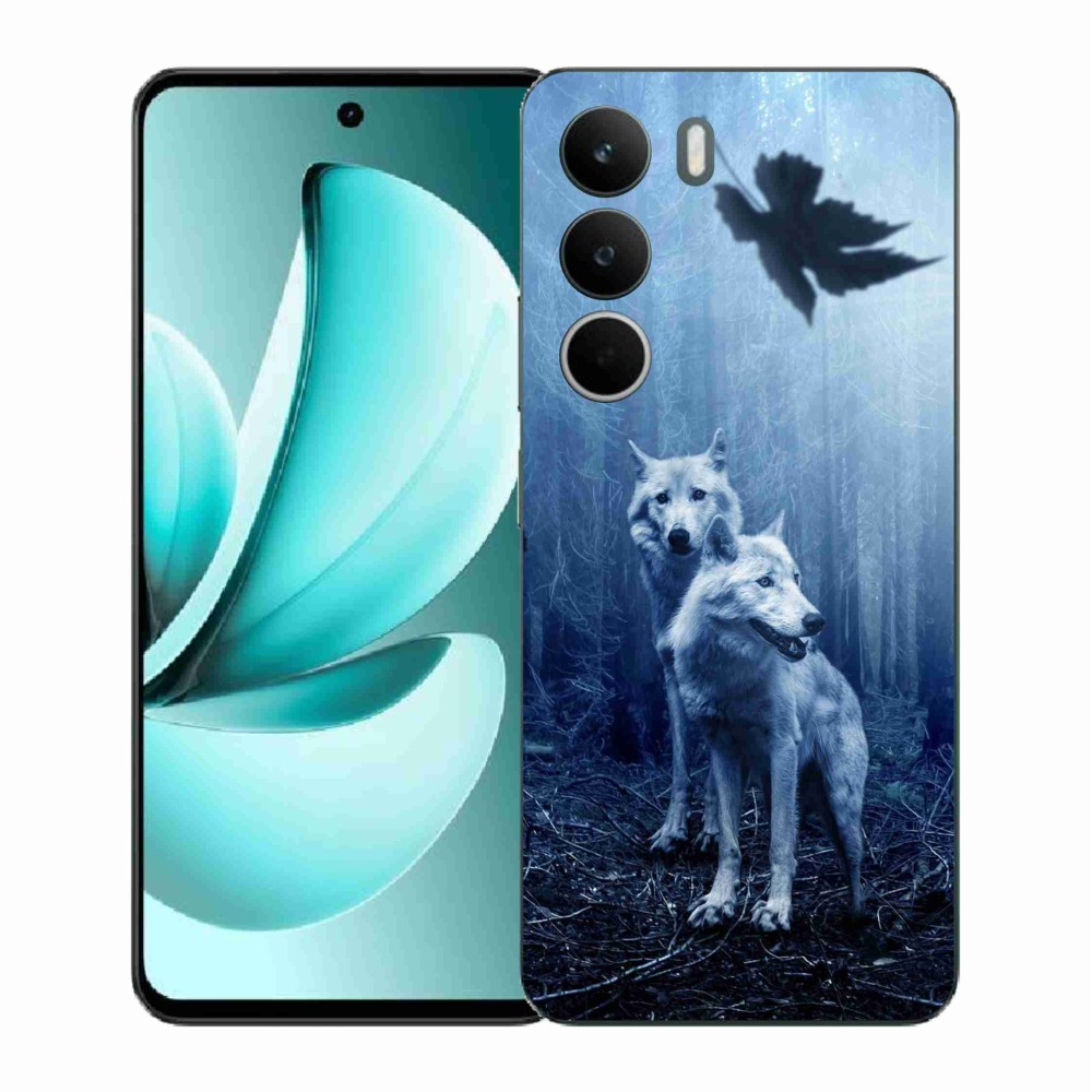 Gél borítás mmCase a Realme C71 készülékhez - farkasok az erdőben