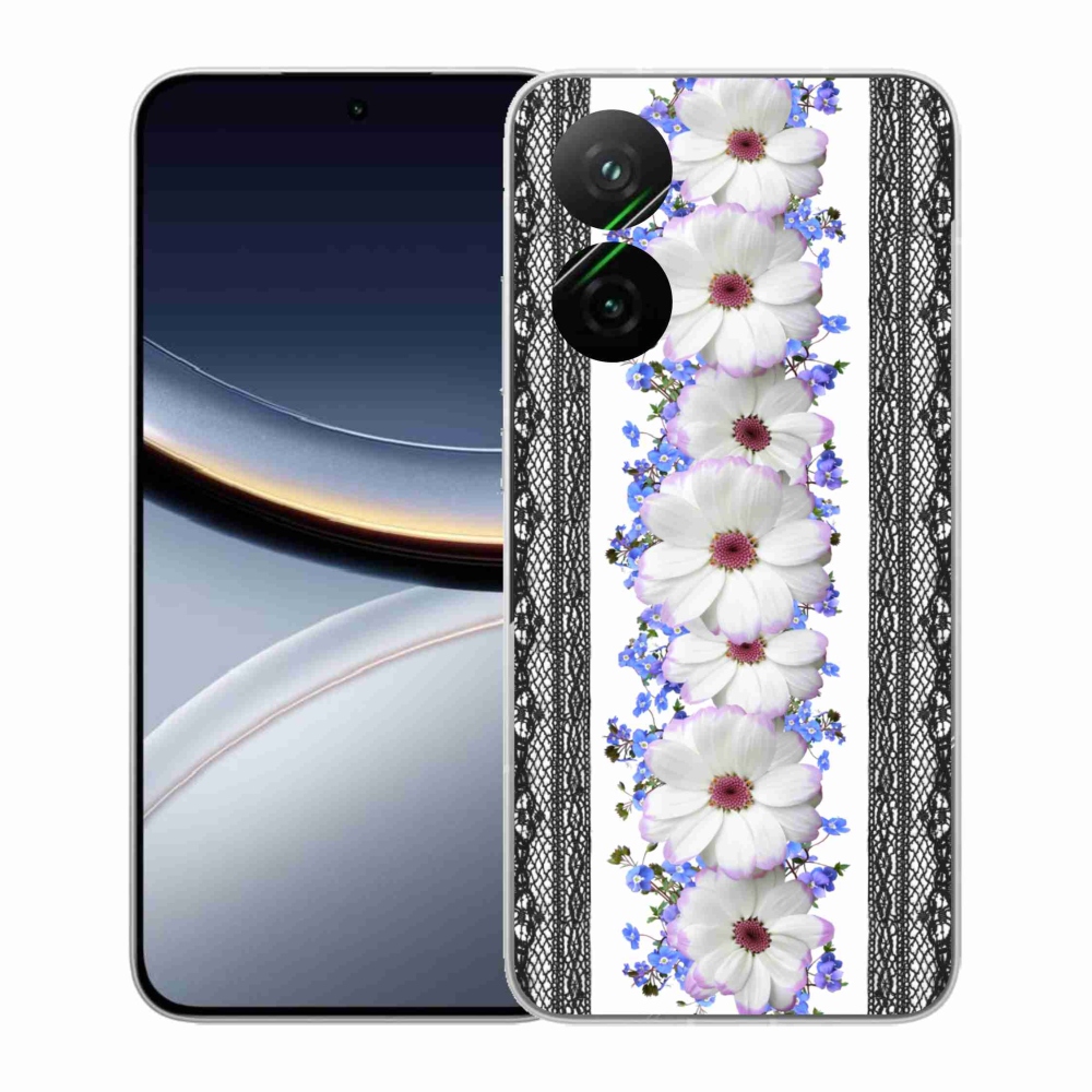 Gél borító mmCase a Xiaomi Poco F7 5G számára - virágok 8