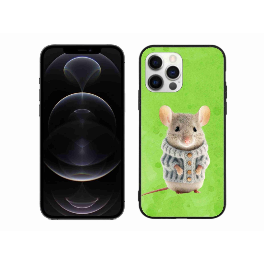 Gél borítás mmCase iPhone 12 Pro Max készülékhez - egér pulóverben