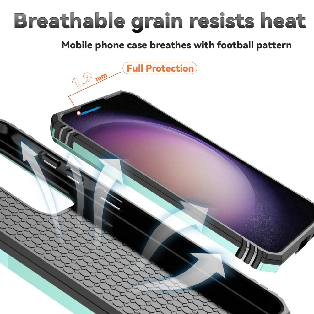 Gyűrűálló borítás Samsung Galaxy S25 készülékhez - zöld