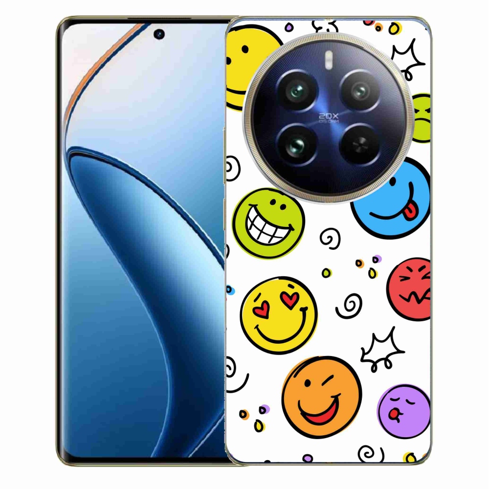 Gél borítás mmCase a Realme 12 Pro 5G/12 Pro+ 5G számára - smiley-k