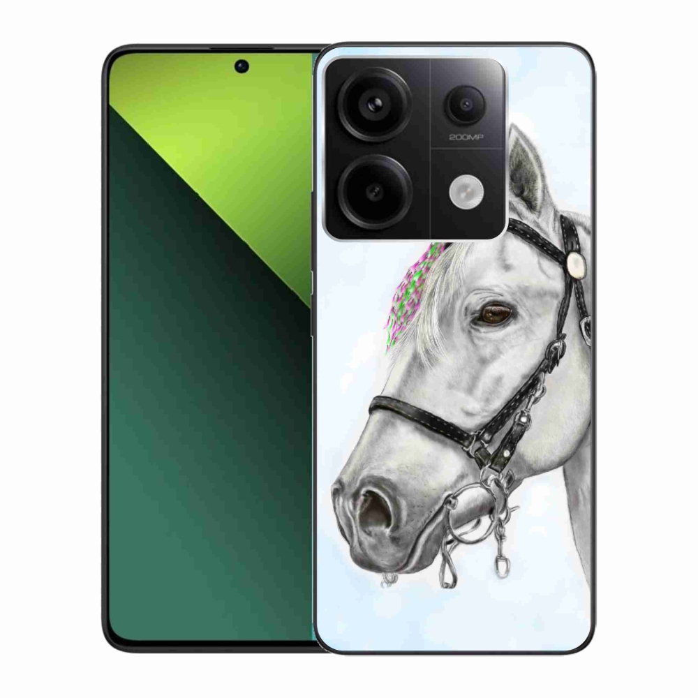 Gél borítás mmCase a Xiaomi Redmi Note 13 Pro 5G/Poco X6 5G számára - fehér ló 1