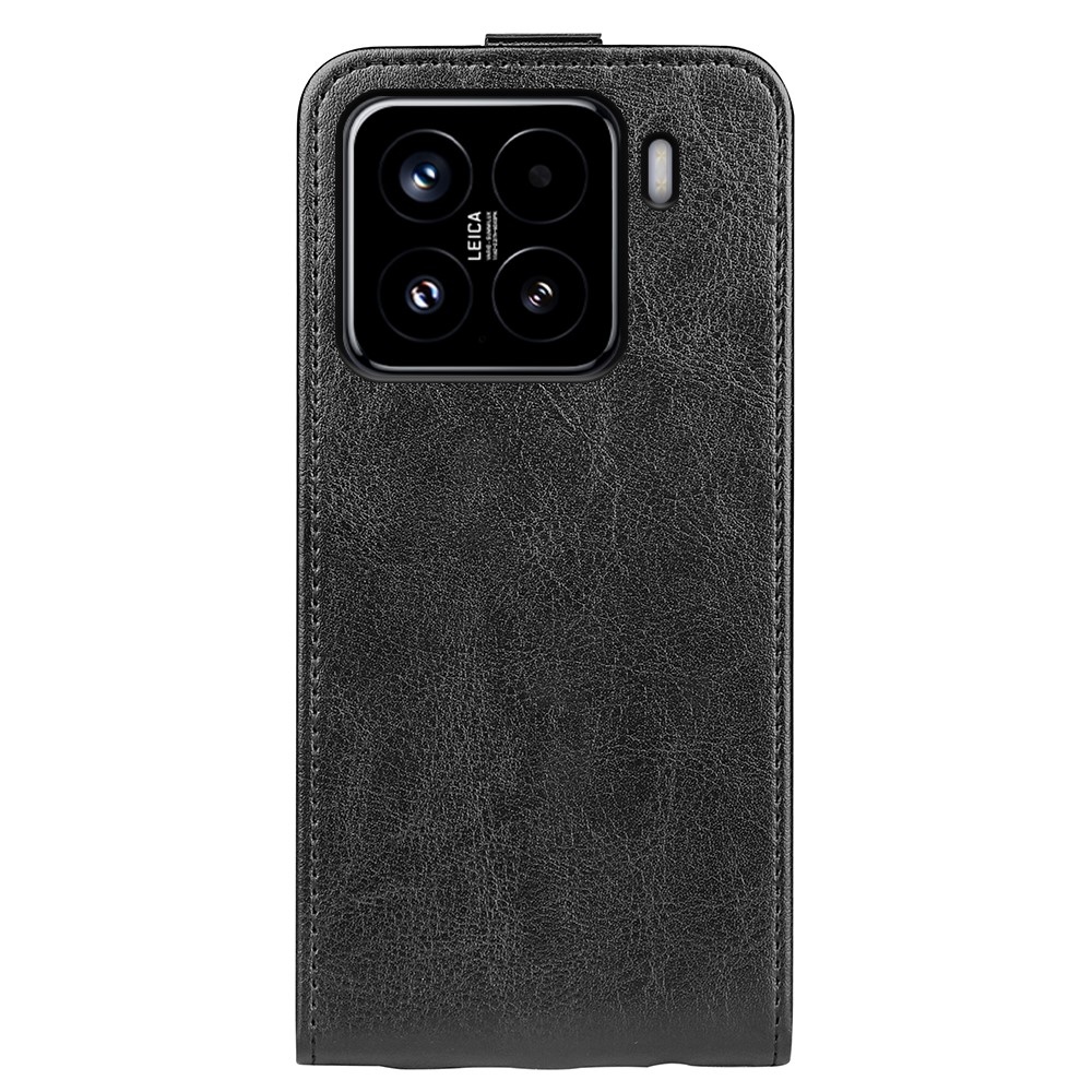 Függőleges könyvtáska Xiaomi 15-öshöz - fekete
