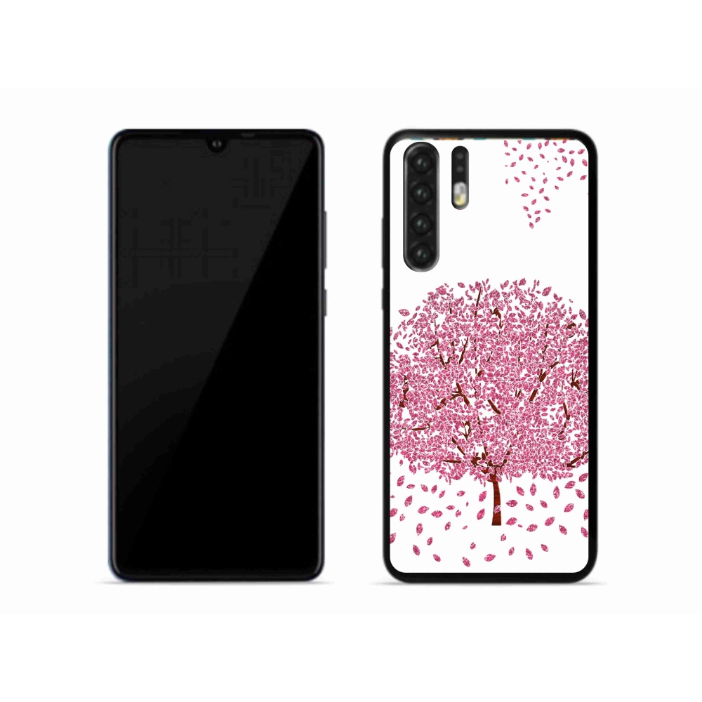 Gél borító mmCase a mobil Huawei P30 Pro - rajzfilm fa levelekkel