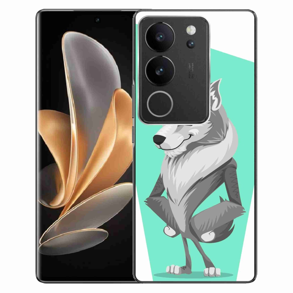 Zselés borítás mmCase a Vivo V29 5G készülékhez - rajzfilmfarkas