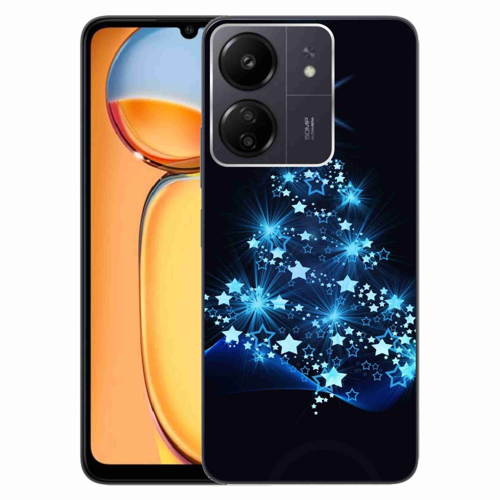 Gél borító mmCase a Xiaomi Poco C65/Redmi 13C - karácsonyfa számára
