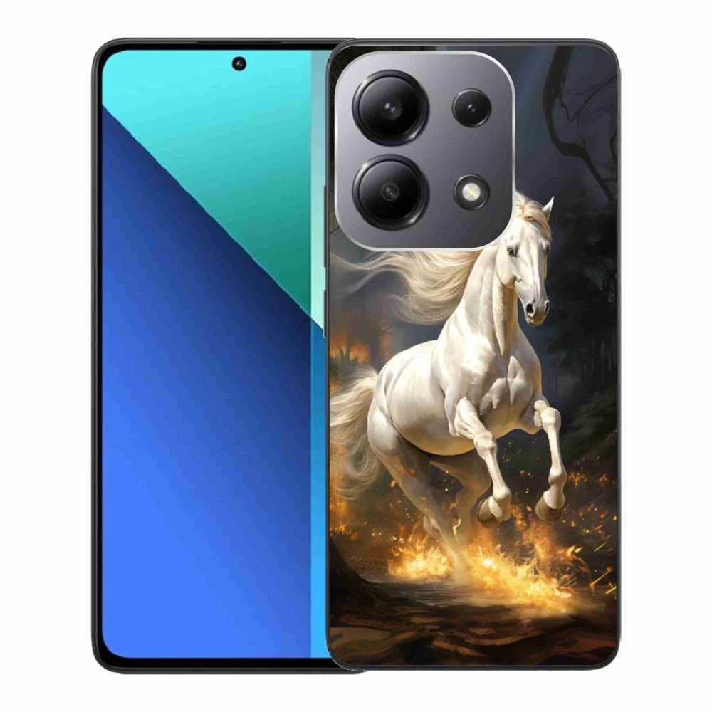 Gél borítás mmCase a Xiaomi Redmi Note 13-hoz - fehér ló 2