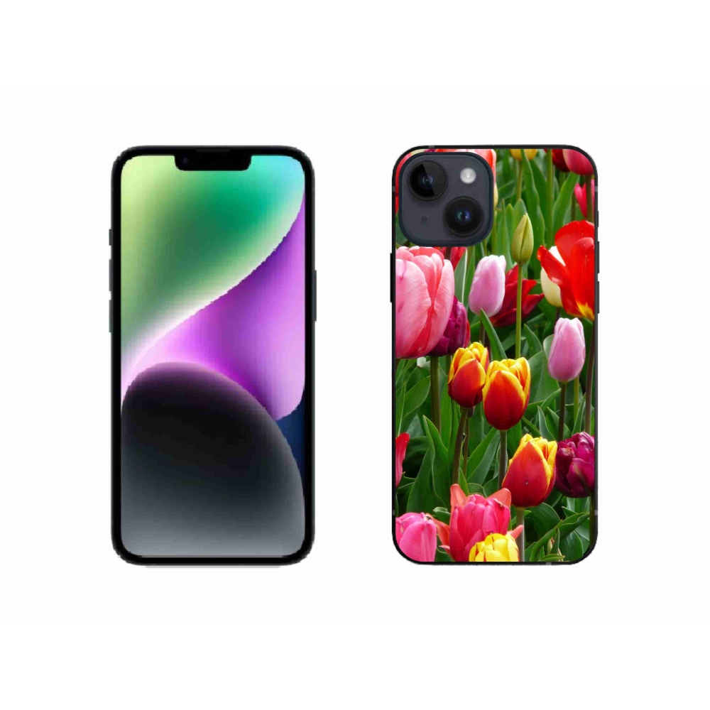Zselés borítás mmCase iPhone 14 készülékhez - tulipánok