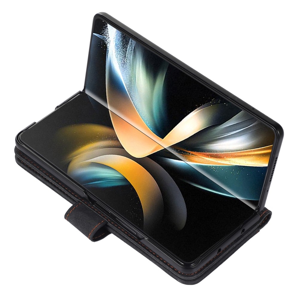 Tárcás könyvtáska Samsung Galaxy Z Fold5 5G - fekete