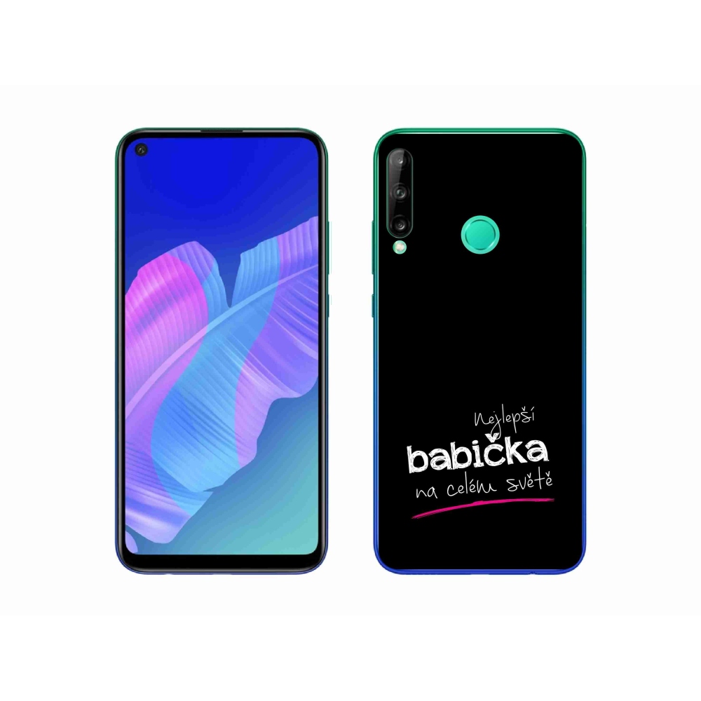 Gél borító mmCase a Huawei P40 Lite E - Best Grandma 4 fekete háttérrel