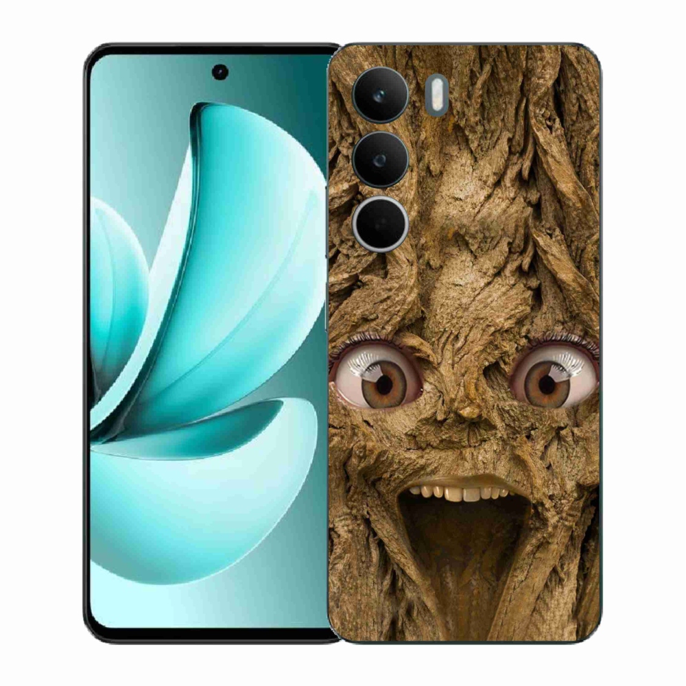 Gél borító mmCase a Realme C71 készülékhez - boldog fa szemekkel
